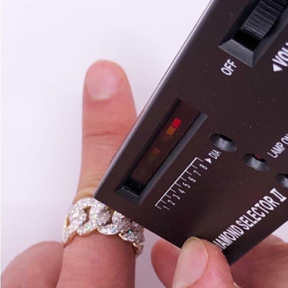 Big Cuban Link Diamond Ring 1.77cttw 10K Yellow Gold - Picture 4 of 4